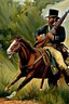 Placeholder: Velociraptors fighting alongside CSA cavalry in US Civil War. Oil painting.