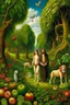 Placeholder: adam and eve in the garden of eden