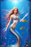 Placeholder: underwater, a mermaid, beautiful colors, fish, very fine detail, high quality, mystical, intricate, Neo-Impressionism, soft lighting, dream like,