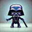 Placeholder: tiny cute {Darth Vader} toy, standing character, soft smooth lighting, soft pastel colors, skottie young, 3d blender render, polycount, modular constructivism, pop surrealism, physically based rendering, square image