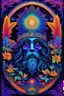 Placeholder: Chris Robinson, 3D embossed textured ethereal image; midnight hues, extreme colors, a hippie Chris Robinson; trippin', psychedelic, groovy, art nouveau; indica, sativa, leaves, gig poster art, macabre, eldritch, bizarre, extreme neon colors, mixed media, velvet, blacklight, uv