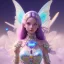 Placeholder: fairy in a blue and violet landsacape with multicolored crystals falling from the sky, full of details, smooth, bright sunshine，soft light atmosphere, light effect，vaporwave colorful, concept art, smooth, extremely sharp detail, finely tuned detail, ultra high definition, 8 k, unreal engine 5, ultra sharp focus