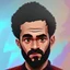 Placeholder: mo salah portrait like a hero and won a ballon d'or