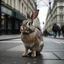 Placeholder: a 4k photograph of a rabbit in london