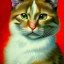 Placeholder: Portrait of a cat by Van Gogh