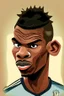 Placeholder: Paul Pogba French football player ,cartoon 2d