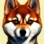 Placeholder: shiba inu with lightning eyes