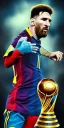 Placeholder: Insanely detailed portrait of messi in argentina jersey wearing an infinity gauntlet bearing a world cup trophy emblem::perfect proportions::by Artgerm, Greg Olsen, Pixar, WLOP:: hyperrealistic, hyper detailed,photorealistic::a masterpiece,incredible composition,amazing depth, imposing,meticulously composed::Mappa studios::detailed matte painting,deep color,fantastical,intricate detail,splash screen,complementary colors,fantasy concept art, 8k reso trending on Artstation Unreal Engine