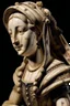 Placeholder: renaissance bone sculpture of a woman