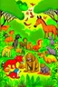 Placeholder: All animals in jungle