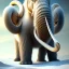 Placeholder: dwarfy white woolly mammoth fantasy, long fur