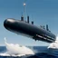 Placeholder: A high altitude submarine firing a torpedo.