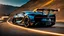 Placeholder: Alien looking Bugatti Chiron Hyper Sport, desktop wallpaper, 4K, Cinematic, rear view