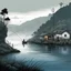 Placeholder: [illustration by Marcel Gotlib] a small fishing village on the mystical island of Chiloé, shrouded in fog and mystery. The villagers whisper about the ancient creatures that lurk in the shadows, tales passed down through generations. One night, a young fisherman named Mateo sets out to sea, unaware of the dangers that await him. As he casts his nets into the dark waters, a creature unlike any he has ever seen emerges from the depths. With the body of a fish and the face of a human, it is a La Pi