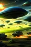 Placeholder: Battle aliens invade the earth and confront the planes