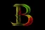 Placeholder: LETTER 'B' CANABIS LEAF RASTA