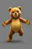 Placeholder: high poly teddy bear fighter with outstretched arms