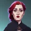 Placeholder: Portrait of a 30 year old witch like Adele and Mary Poppins