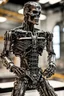 Placeholder: Real photo of terminator t800 made out of transparent epoxy