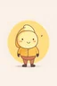 Placeholder: Design personnage simple et rond