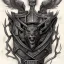 Placeholder: coat of arms of a dark city of blacksmith vampires with tatoos, very detailed