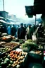 Placeholder: indian market, cold weather, lomography