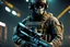 Placeholder: Soldier Ghost with skull mask and Body parts mechanism in 8k realistic cgi drawing style, call of duty them, close picture, neon, intricate details, highly detailed, high details, detailed portrait, masterpiece,ultra detailed, ultra quality