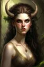 Placeholder: pretty girl, aged 19, brunette, faun, satyr, fantasy, attractive, medieval