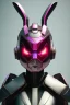 Placeholder: Portrait Sweet Rabbit ceramic mask, Soviet, pink suit, cyberpunk, photo studio, black background, unreal engine 5, concept art, ray tracing, lumen lighting, ultra detail, volumetric lighting, 3d.