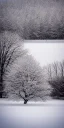 Placeholder: photograph of tree in the snow, landscape photography