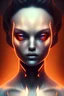 Placeholder: , Fire theme art, Dark moody night atmosphere, , 8K, close-up face, anatomically perfect face