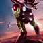 Placeholder: iron man morphed with power ranger, realistic, 4k