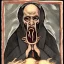 Placeholder: Nosferatu vampire with a beard of flesh tentacles as a Russian Orthodox