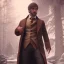 Placeholder: Full body, 3d render, Harry Potter 1800's men style, 1800's hair style, 1800's men clothes style, hyper realistic, octane render, unreal engine 5, 8k, palace background, uhd