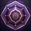 Placeholder: 4 Geometrical Mandala Using Shapes Like (Hexagon And Square) These Colors: Purple, Navy-Blue, Maroon, Shining Golden, Shining Silver, And A Rustic Black.