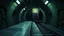 Placeholder: GAME CONCEPT ART .two poin perspective.Station platform and stairs from side .photograph inside of hole .big ambient..Inside the old subway tracks, . Low light and closed green moss walls. Like the original design of the game space ,digital art.landscape,far camera old painting,2 Chen and George Hopper, Rembrandt lighting, a dark green color scheme, . --ar 13:16 --v 6. 0 metro game