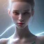 Placeholder: biomorphic girl with lighting, panoramic, colours, 3D-rendering, foto-realistic,TG, 8k,