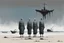 Placeholder: (((three)) long-legged lean determined black-grey monks with ((beak-shaped heads)) (wearing white khiton) standing in front of a boatwreck on a radioactive beach, front view, acrylic painting, minimal art, centered, wild sparse brushstrokes, amazing verticals, great parallels, low bleak colors of gray, blue and black, excellent negative space contrasts