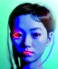 Placeholder: Ultra realistic photographic night portrait, cinematic, <Asian woman> many wires coming out of the head <perfect pupil><glow eye> <cyborg arm> <garage> <wide angle><x-rays> <retro futuristic> <thriller>, neon lights, color fog, soft color, highly detailed, unreal engine 5, ray tracing, RTX, lumen lighting, ultra detail, volumetric lighting, high definition.