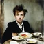 Placeholder: Color picture, eating in a restaurant: Biographie, photographie et citations de Arthur Rimbaud. Jean Nicolas Arthur Rimbaud est un poète français (1924)