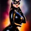 Placeholder: Ultra detailed fullbody Portrait in oil on canvas of beautiful busty Catwoman, wearing skintight latex suit ,extremely detailed digital painting, extremely detailed face,crystal clear Big glowing eyes, mystical colors ,perfectly centered image, perfect composition, rim light, beautiful lighting,masterpiece,8k, stunning scene, raytracing, anatomically correct, in the style of robert e howard and Ken Kelley and Ohrai Noriyoshi and Simon Bisley and tomzj1