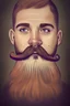 Placeholder: dios barbudo de la musica con bigote bicolor entregandose a la vida