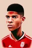 Placeholder: Marcus Rashford English soccer player cartoon 2d