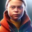 Placeholder:  Greta Thunberg by artgerm