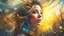 Placeholder: collage Portrait of a WOMAN made of magical objects, Loose hair continues in the form of branches, Double exposure, Nature, Gold and silver luminescent, fluffiness, Wind, multi-layered, Glow, Glare, Warm shades, Airiness, blending, textured, 3D, 8K, best quality, fine rendering, high detail, hyperrealism, high resolution, high definition, multi-layered, highest focus, hyper sharpness, hyperfocus,