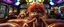 Placeholder: fascist dynasty soap opera, entire cast, movie poster, with posters in it, close up portrait of hairy fluffy polymer clay cute female happy worried monster with realistic human colored and textured skin, and long sleek limbs and with studio lights, on a luxury ornate neon buss, talking to his aunt