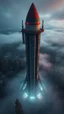 Placeholder: A top view of a campers around tall Tower for a rocket , surrealism of the dark of a nightmare one miles high and six foot deep, hyper photorealistic, hyper detailed dark art color, high resolution, fog, octane render, tilt shift, HDRI Environment, all pictures dark gray