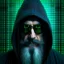 Placeholder: Cybersec wizard using glasses with matrix backgroud