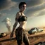 Placeholder: Ultra realistic mad max scene, party. Danger sweet woman, waist up view. Steampunk style, epic, yellow smoke fog, hottest, highly detailed, concept art, unreal engine 5, god rays, ray tracing, RTX, lumen lighting, ultra detail, volumetric lighting, 3d, finely drawn, high definition, high resolution.