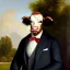 Placeholder: Presidential Portrait of a Cow, Suit and Tie